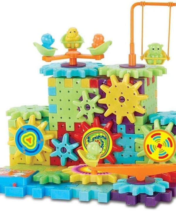 Miracle Motorized Spinning Rotating Gear Blocks for STEM & Montessori Learning